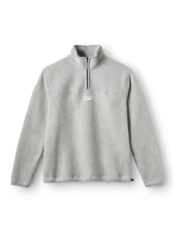 Half-zip-jakke i merinouldfleece til kvinder