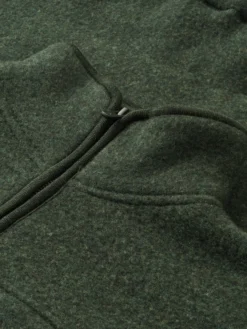 Half-zip-jakke i merinouldfleece til kvinder