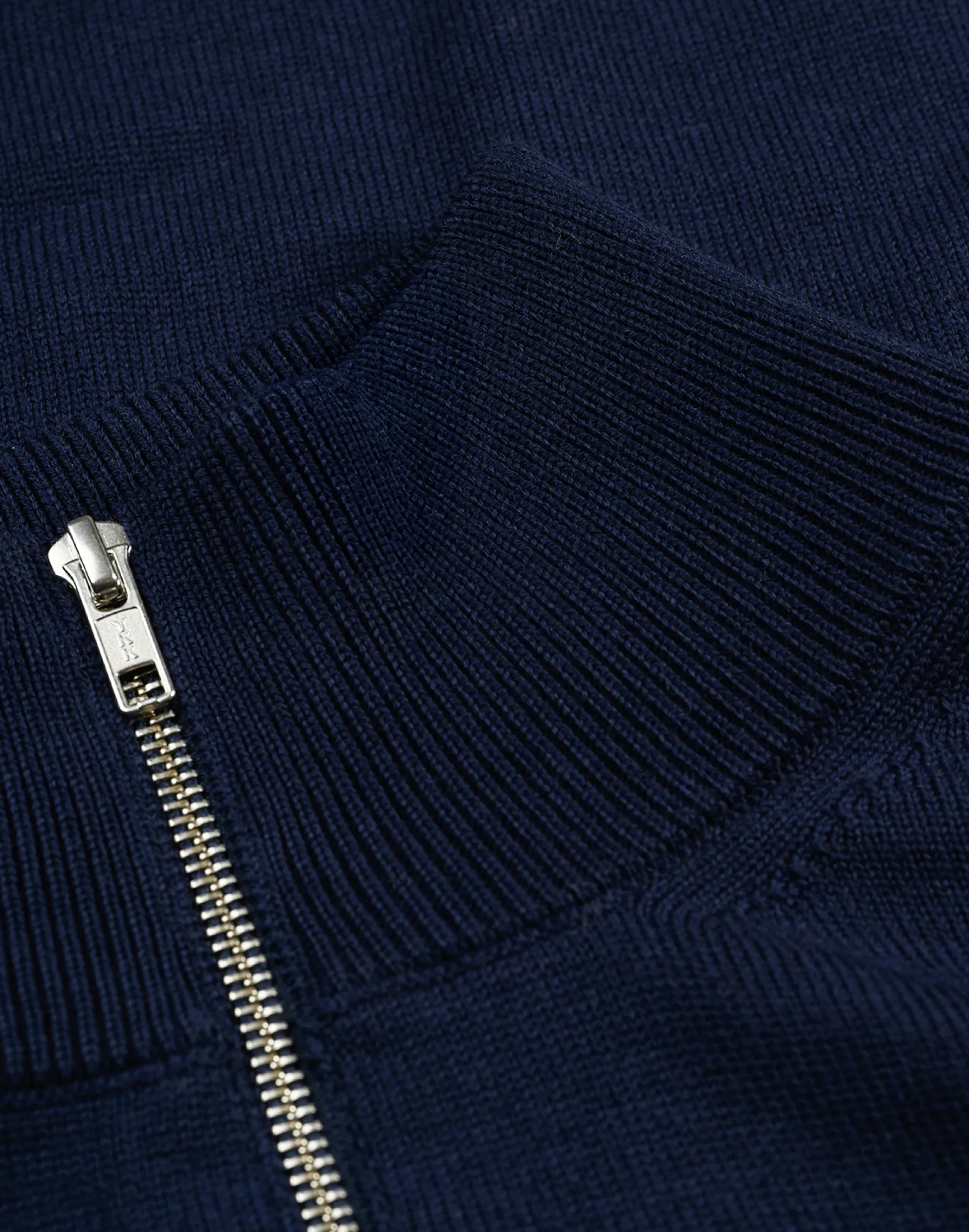 Half-zip trøje i merinould til mænd