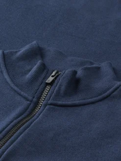 Half-zip trøje i merinould til mænd