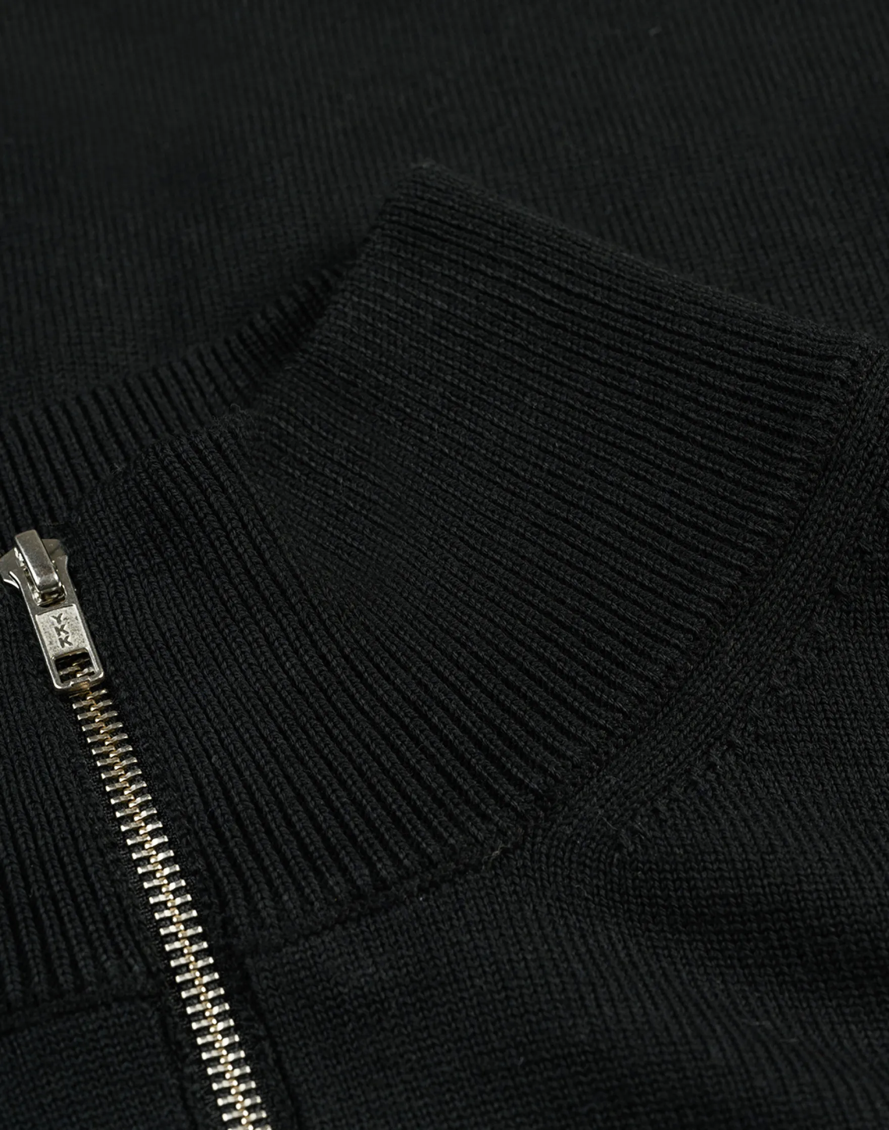 Half-zip trøje i merinould til mænd