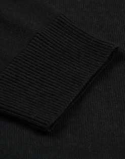 Half-zip trøje i merinould til mænd