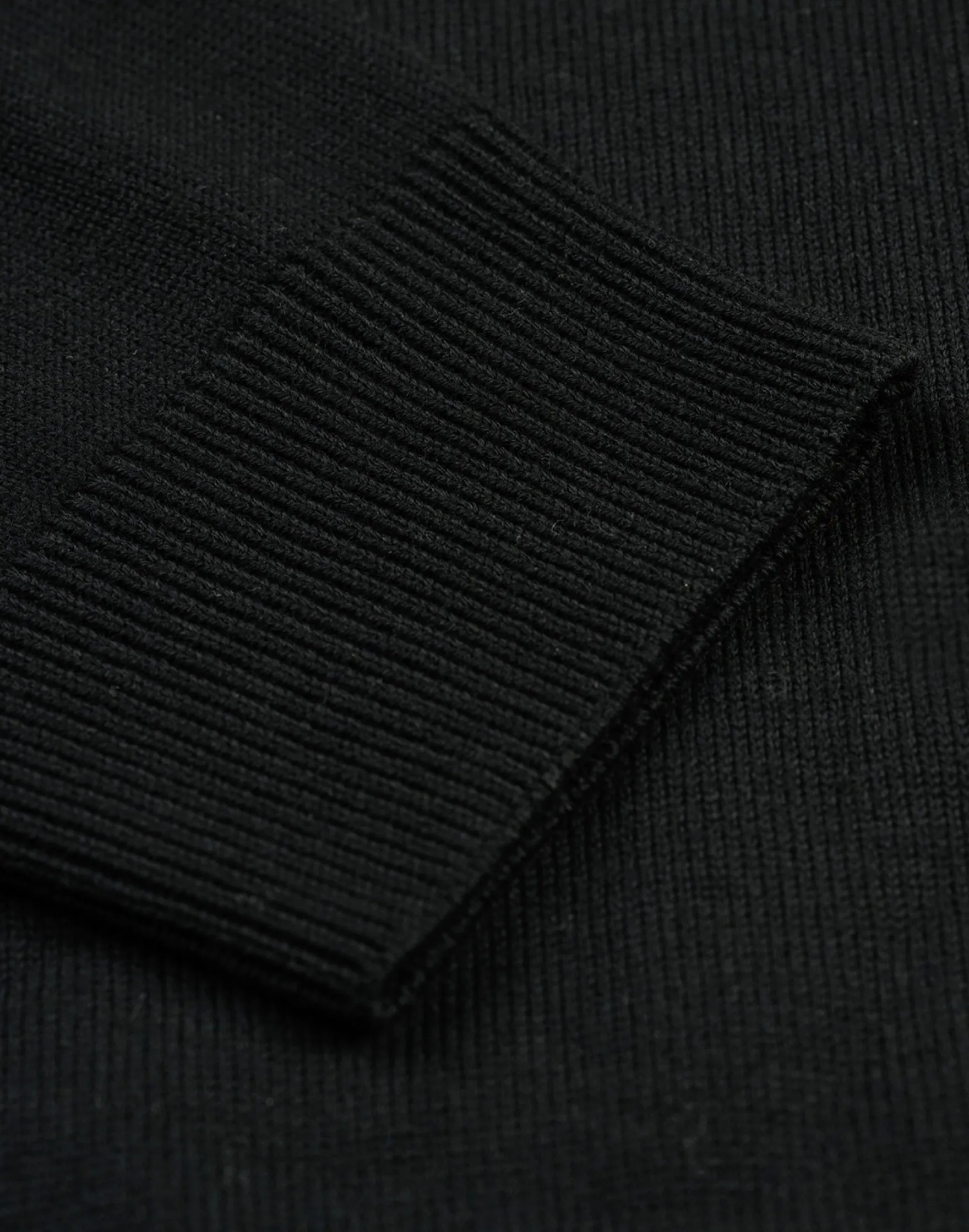 Half-zip trøje i merinould til mænd