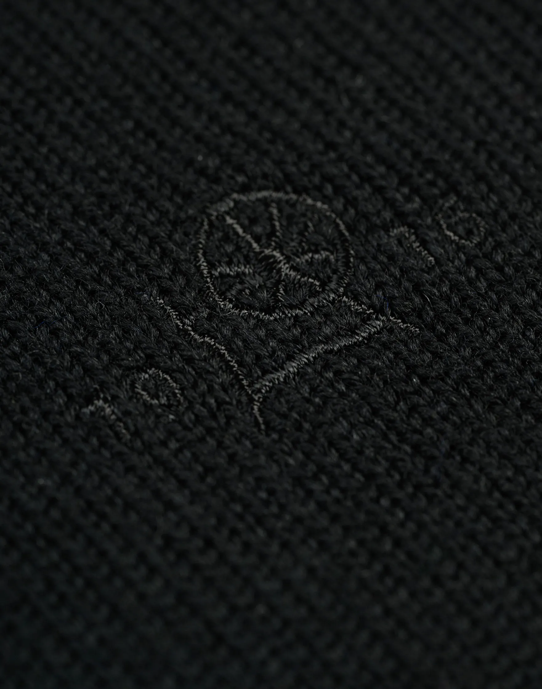 Half-zip trøje i merinould til mænd