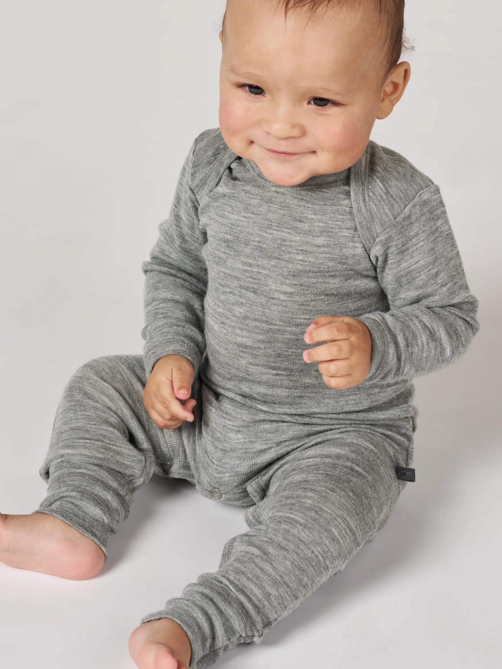 Heldragt i merinould til baby