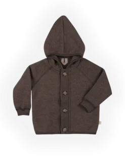 Jakke i merinouldfleece til baby