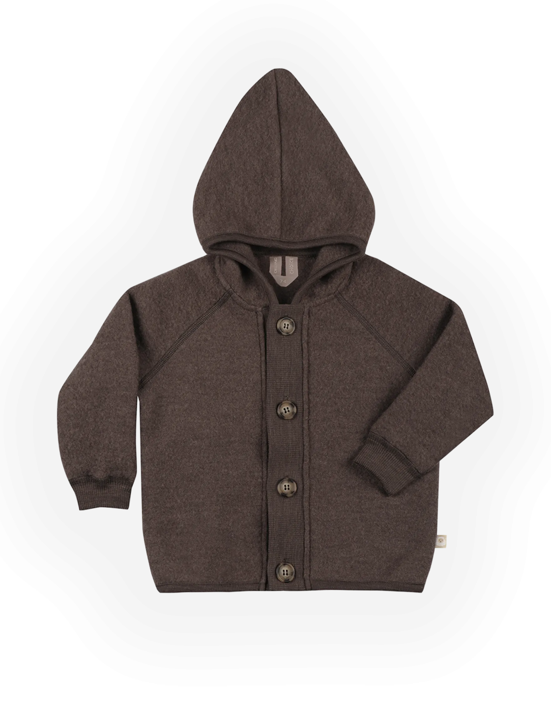 Jakke i merinouldfleece til baby