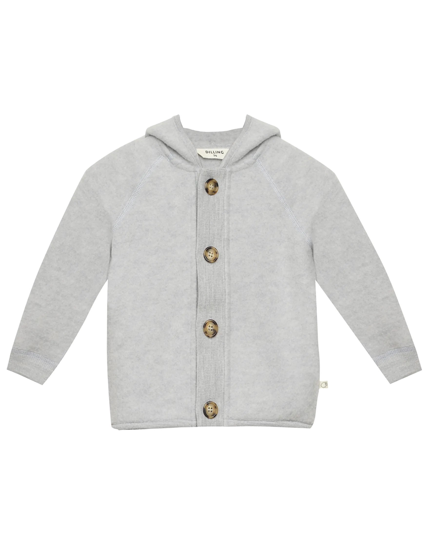 Jakke i merinouldfleece til baby