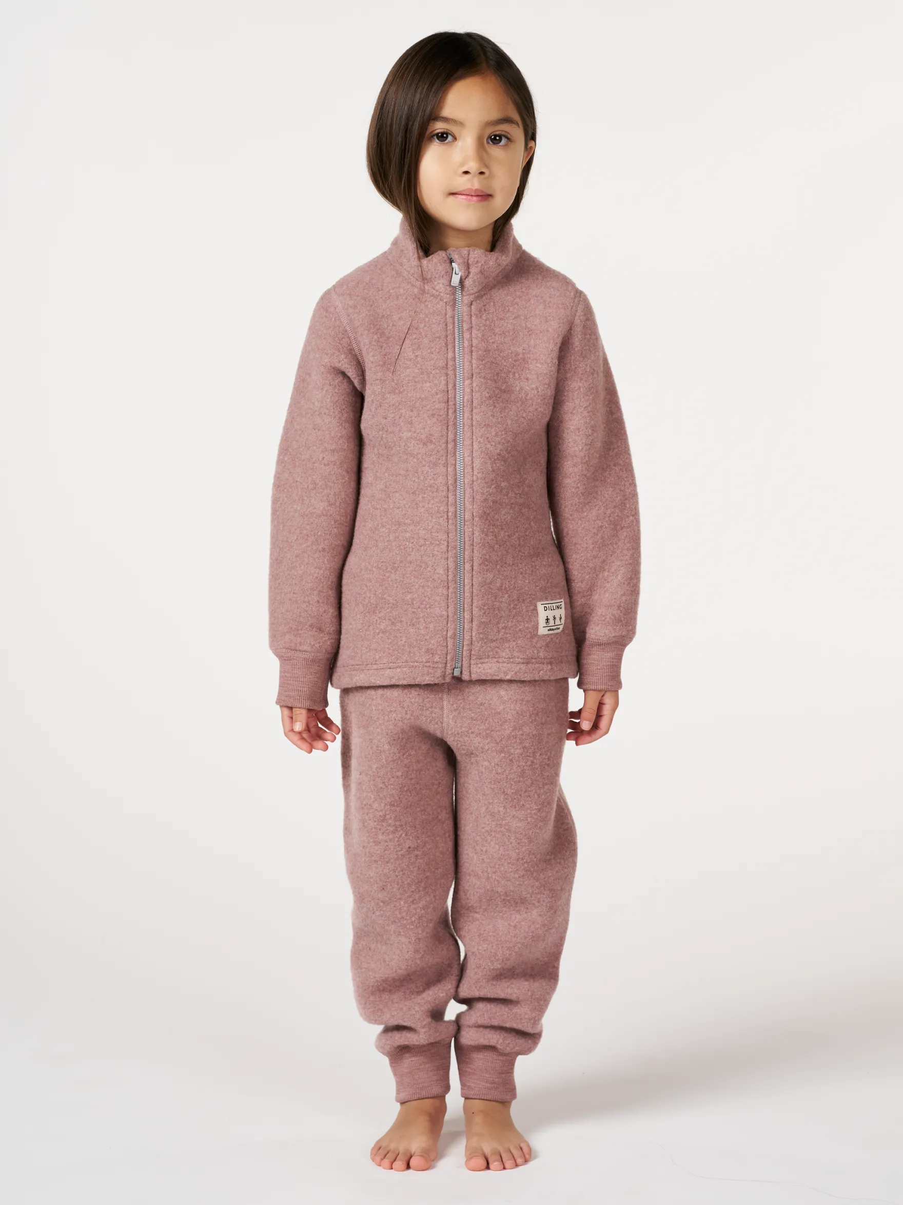 Jakke i merinouldfleece til børn
