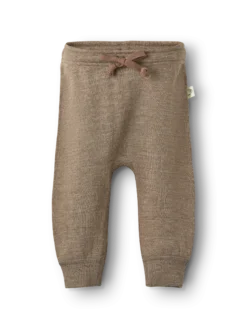 Joggers i merinouldfrotté til baby