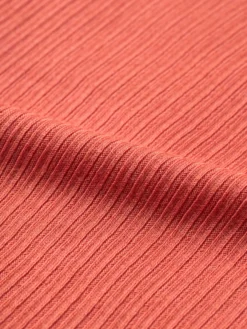 Kjole med flæser i merinould til børn
