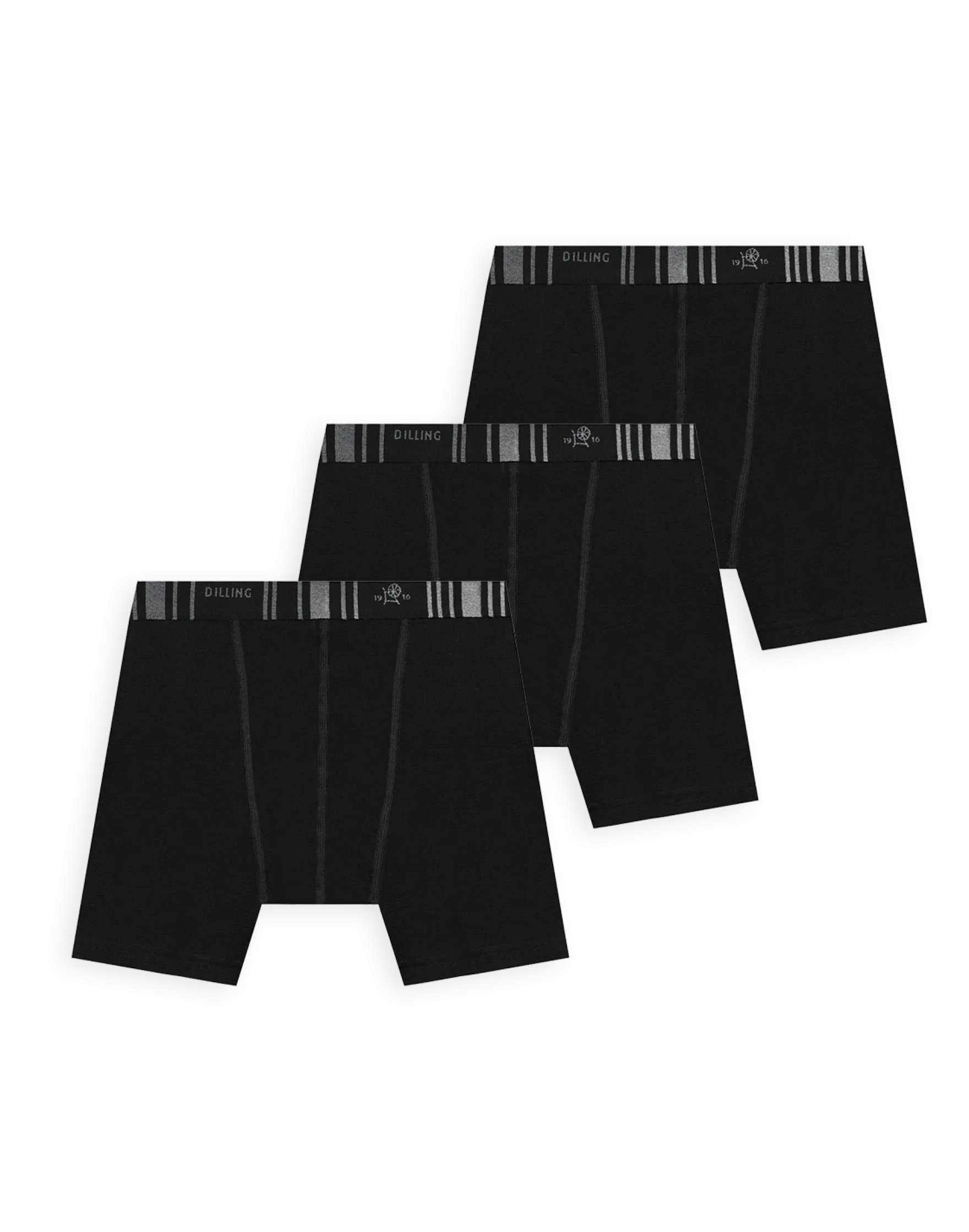 Klassiske boksershorts i merinould til mænd (3-pak)