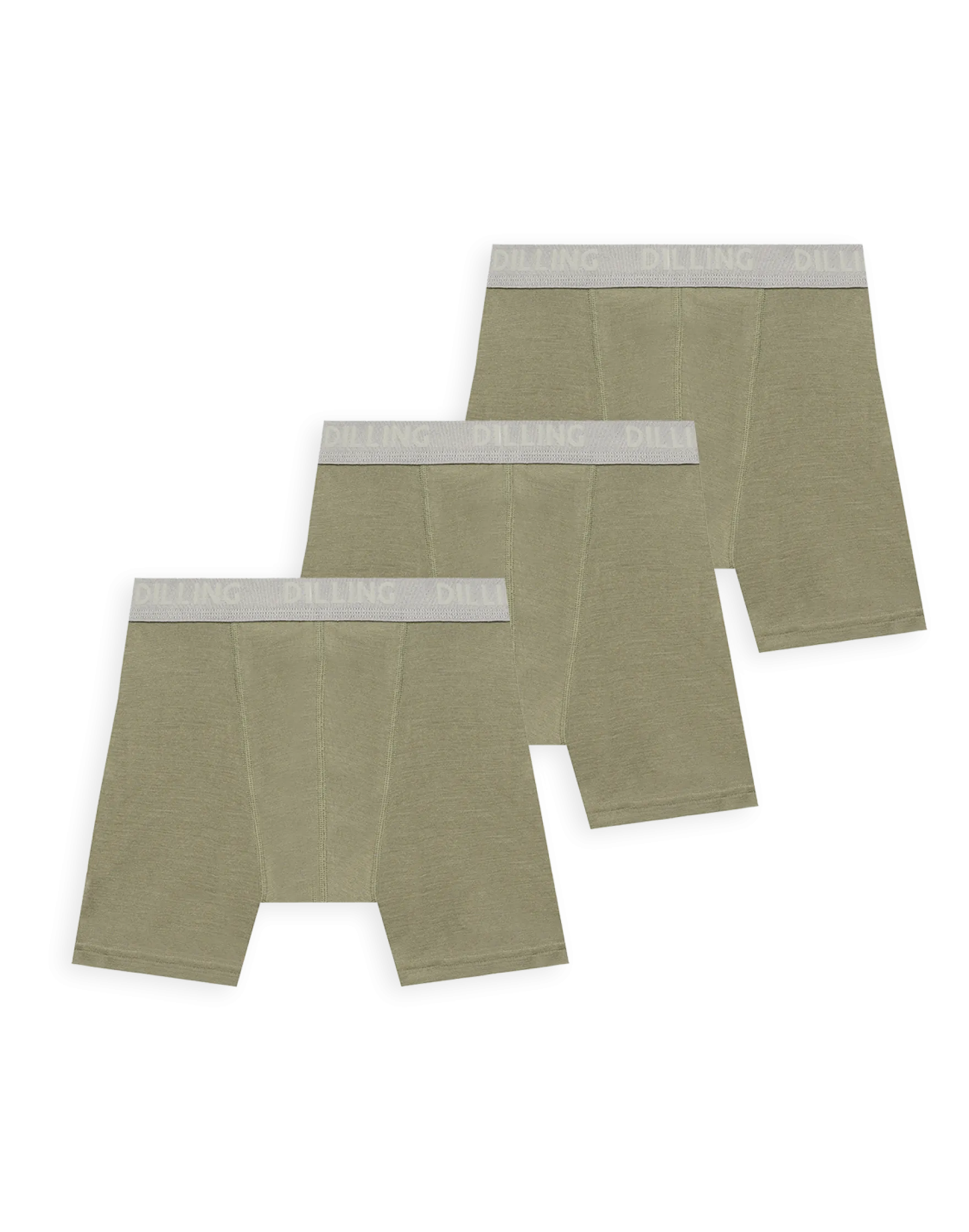 Klassiske boksershorts i merinould til mænd (3-pak)