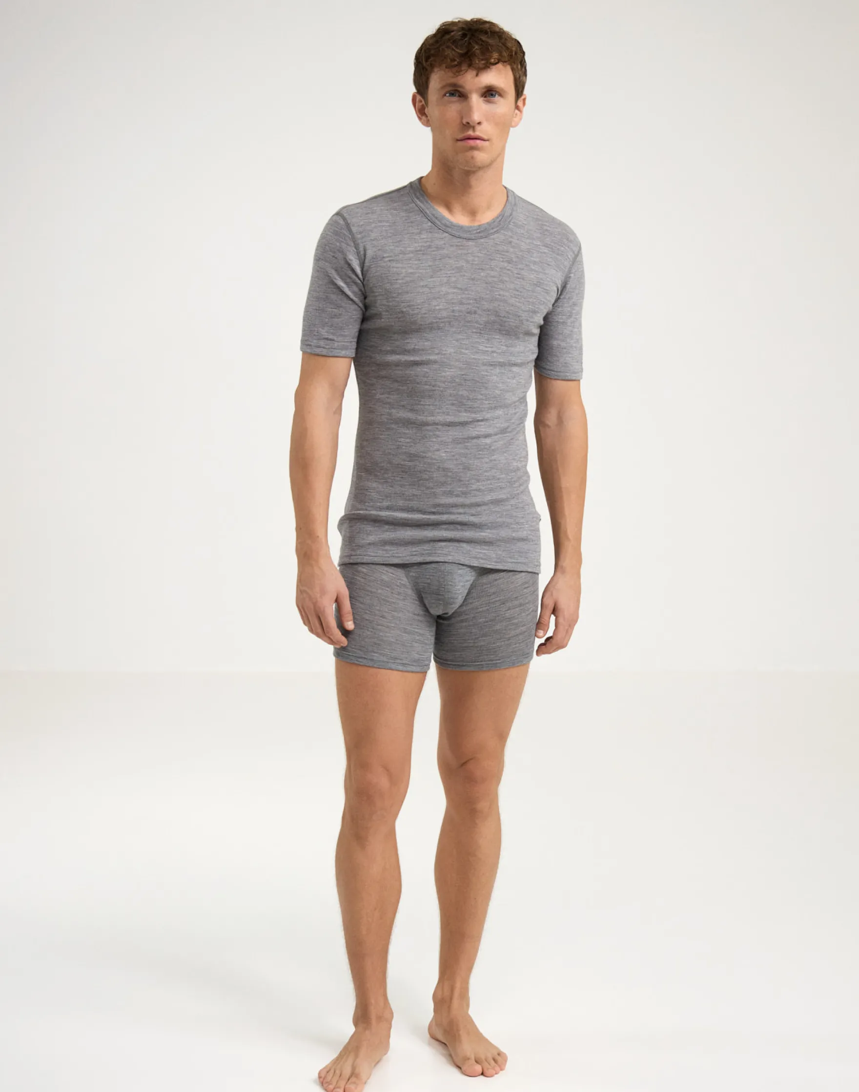 Klassiske boxershorts i merinould til mænd