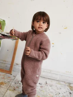 Køredragt i merinouldfleece til baby