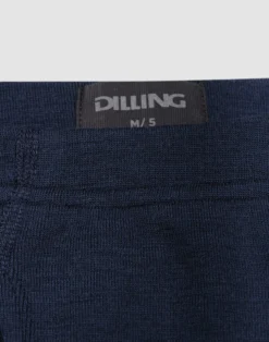 Lange boxershorts med gylp i merinould til mænd