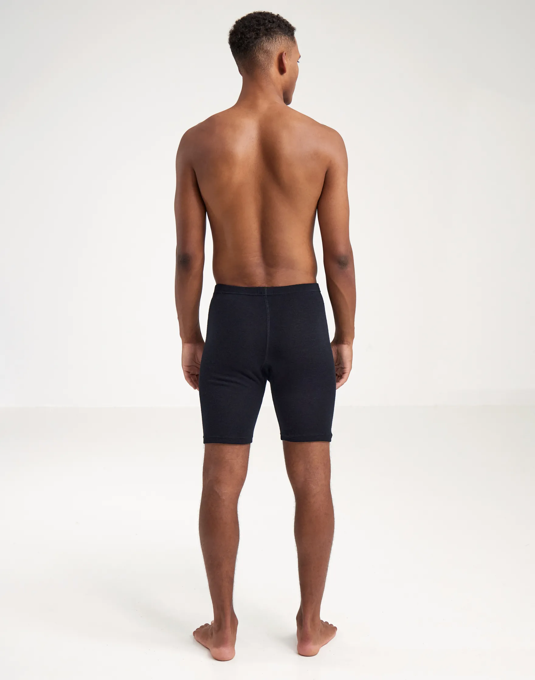 Lange boxershorts med gylp i merinould til mænd (3-pak)
