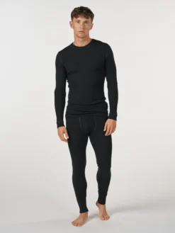 Lange underbukser med gylp i merinould til mænd