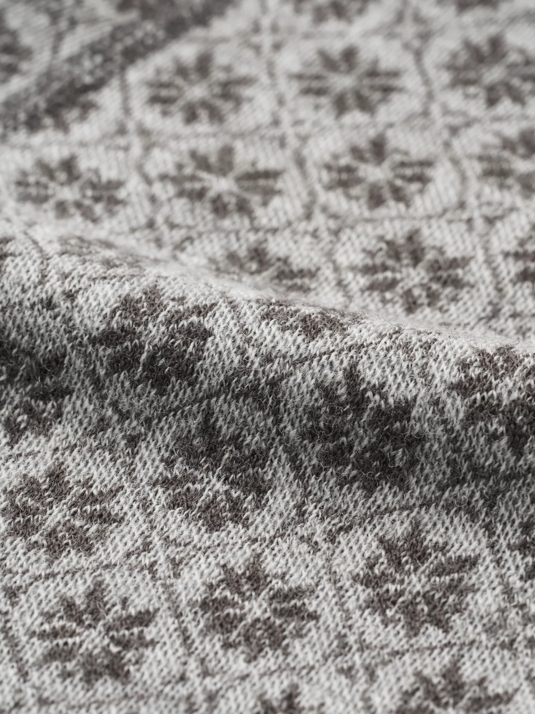 Leggings i merinould med nordisk mønster til baby