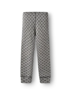 Leggings i merinould med nordisk mønster til børn