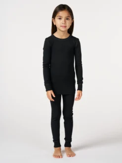 Leggings i merinould/silke til børn