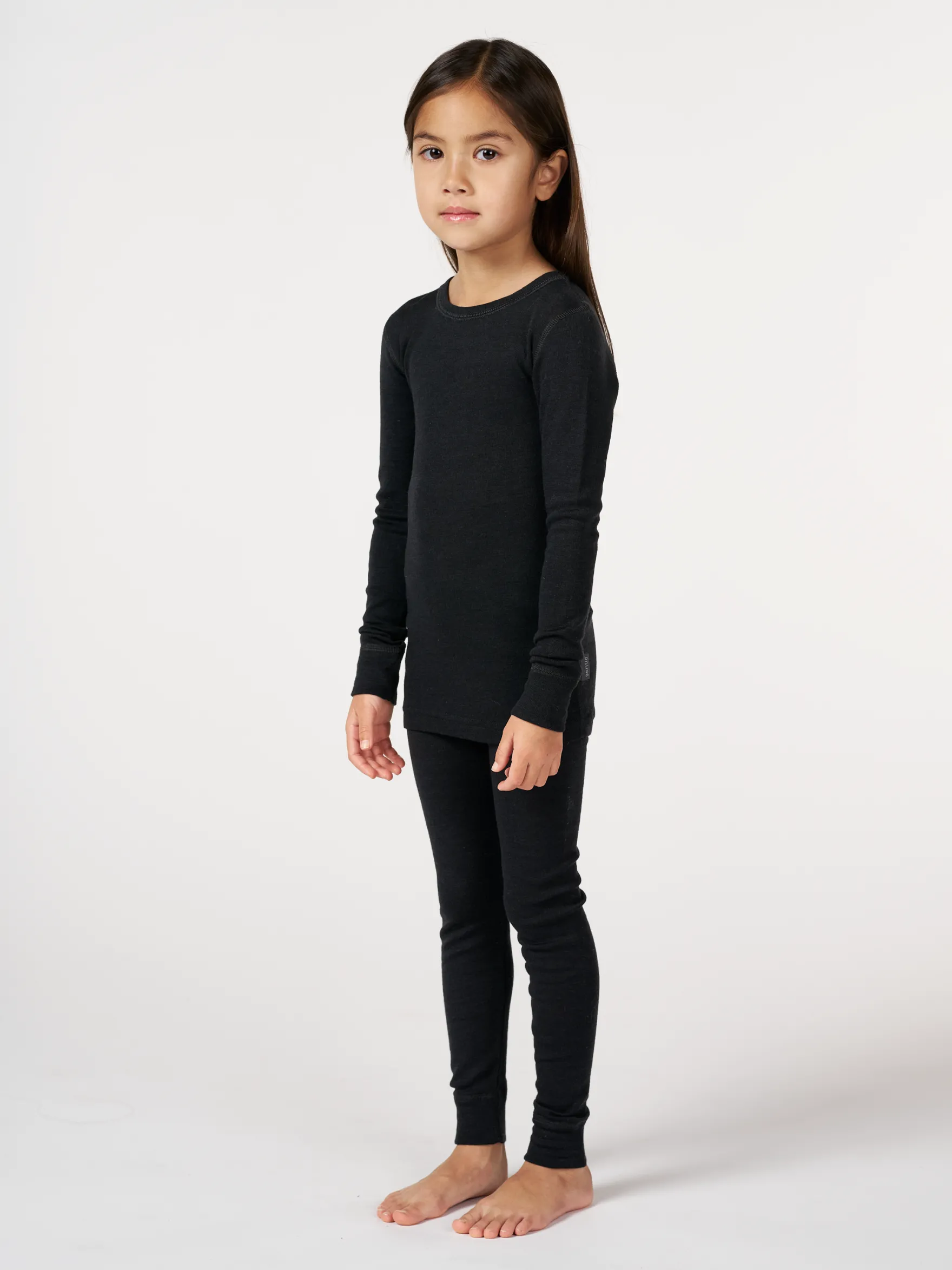Leggings i merinould/silke til børn