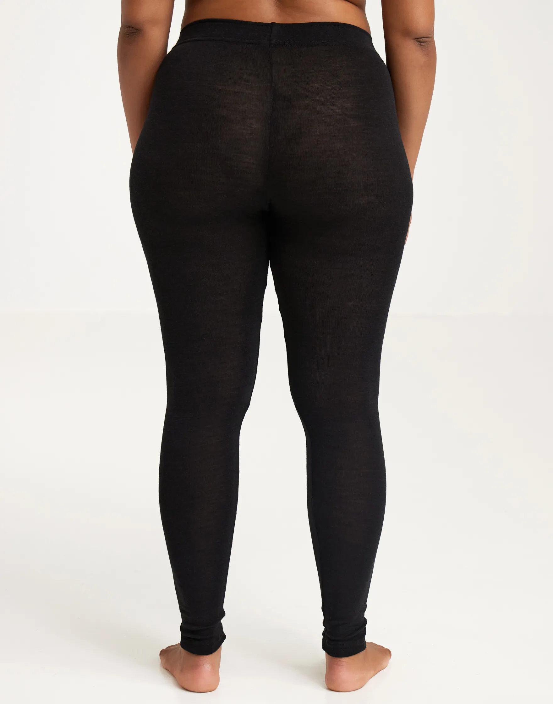Leggings i merinould/silke til kvinder