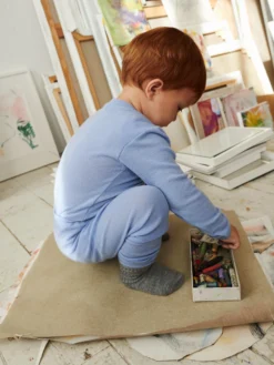 Leggings i merinould til baby