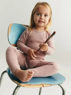Leggings i merinould til baby