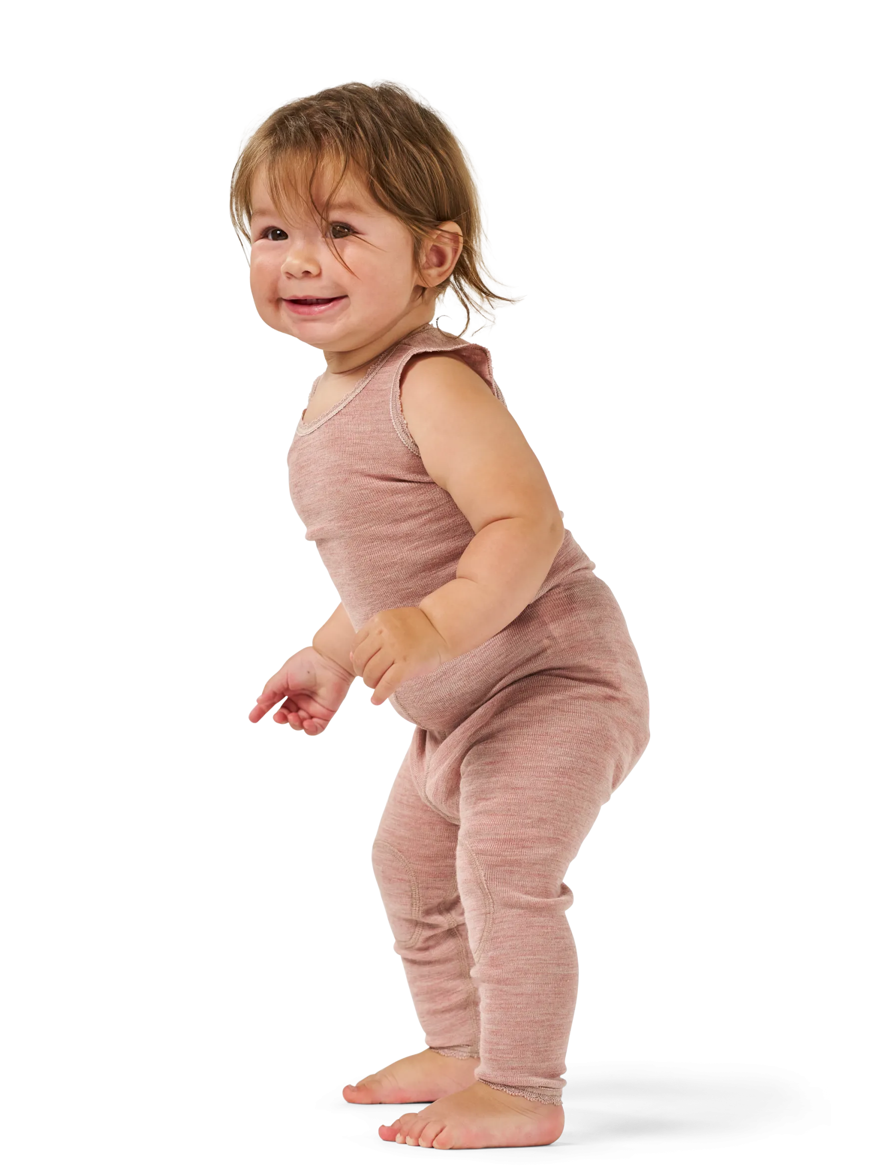 Leggings i merinould til baby
