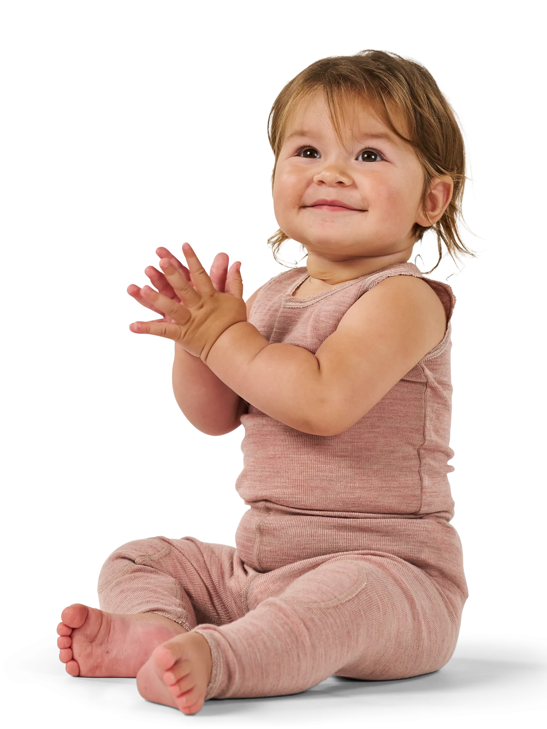 Leggings i merinould til baby
