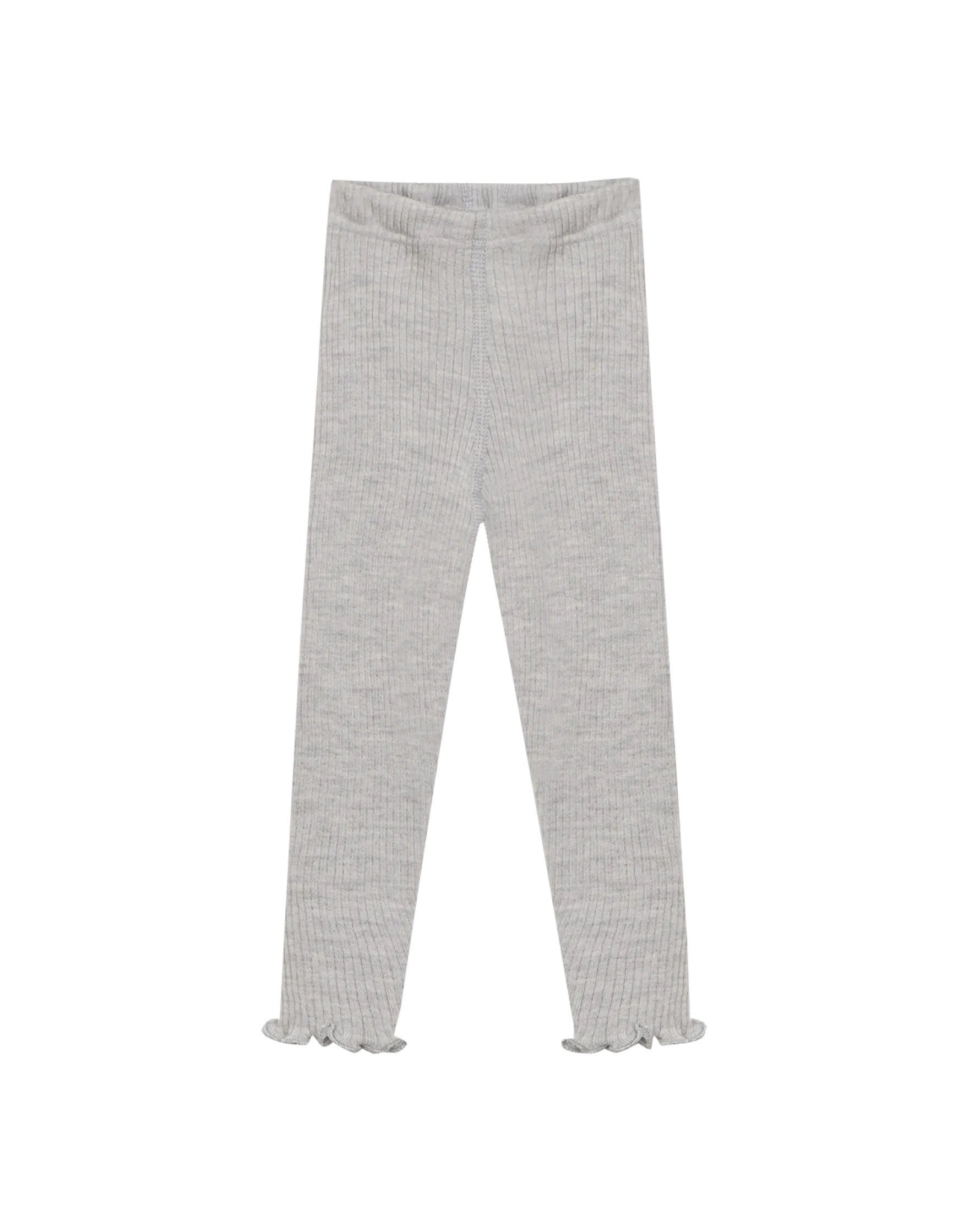 Leggings med bølgekanter i merinould til baby