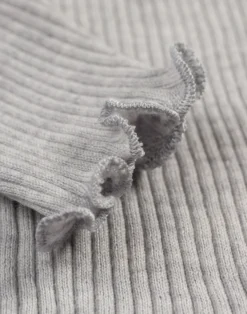 Leggings med bølgekanter i merinould til baby