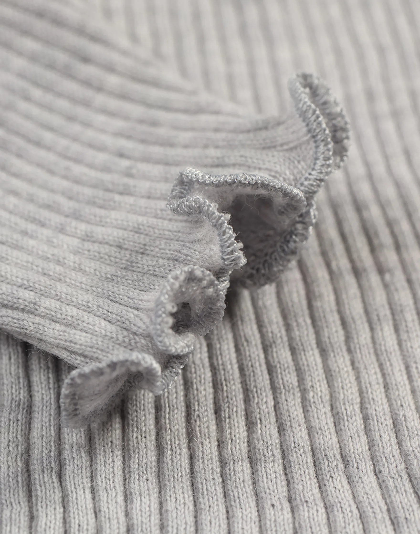 Leggings med bølgekanter i merinould til baby