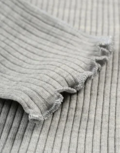 Leggings med bølgekant i merinould til børn