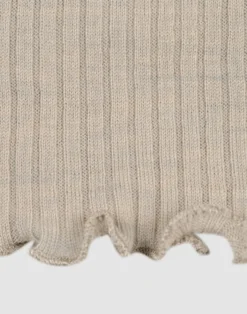 Leggings med bølgekant i merinould til børn