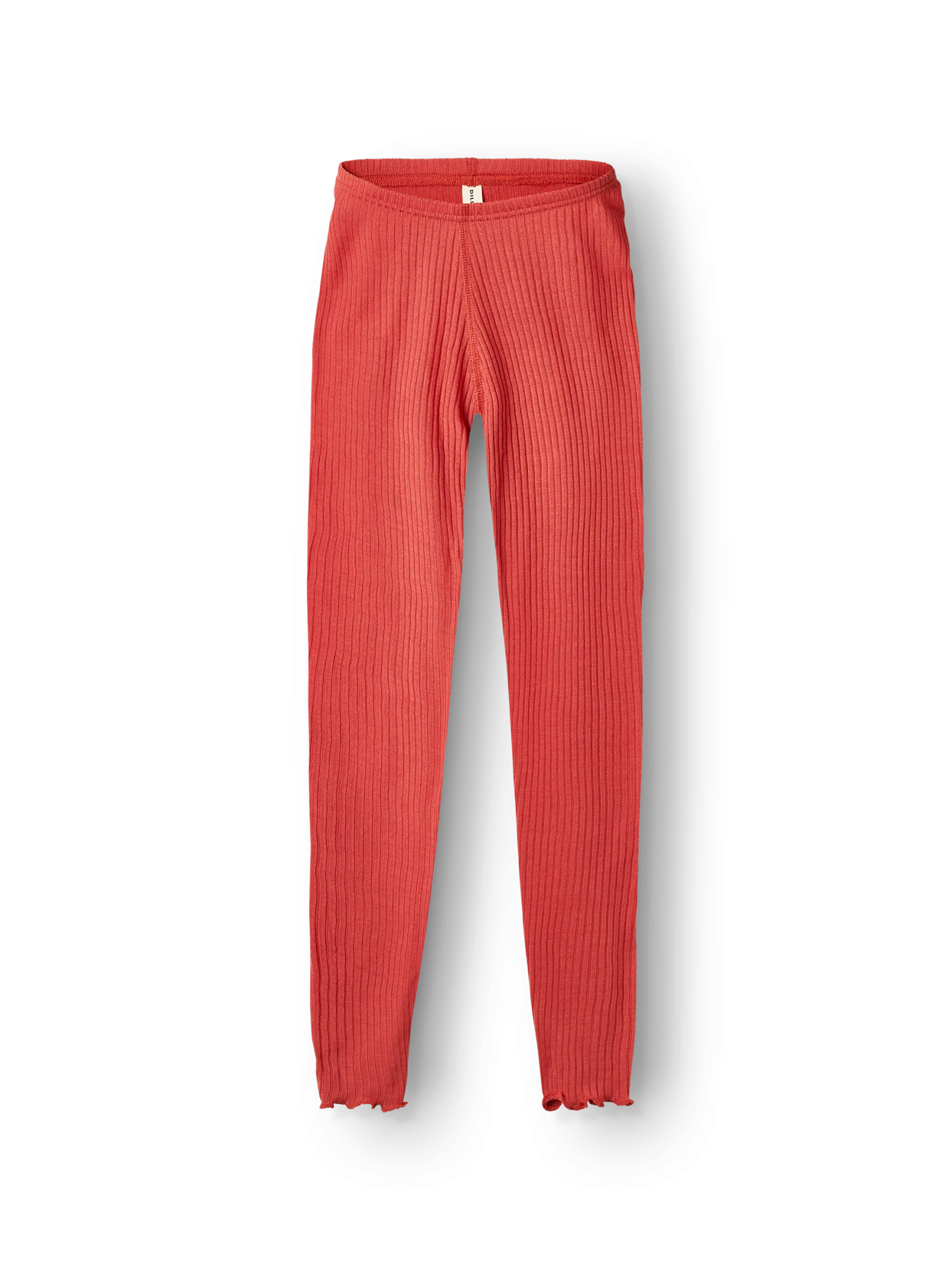 Leggings med bølgekant i merinould til børn