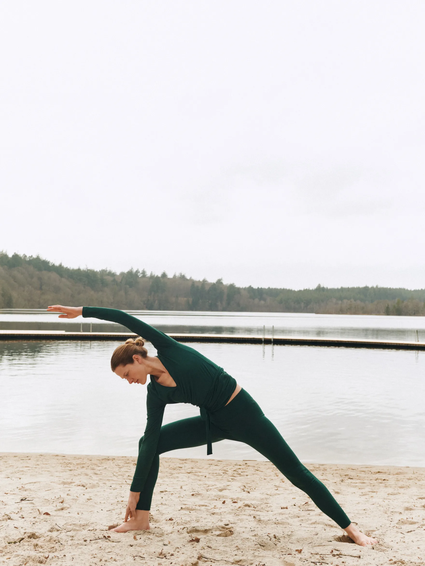Leggings med høj talje i merinould til kvinder