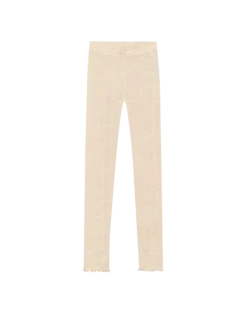 Leggings med hulmønster i merinould til børn