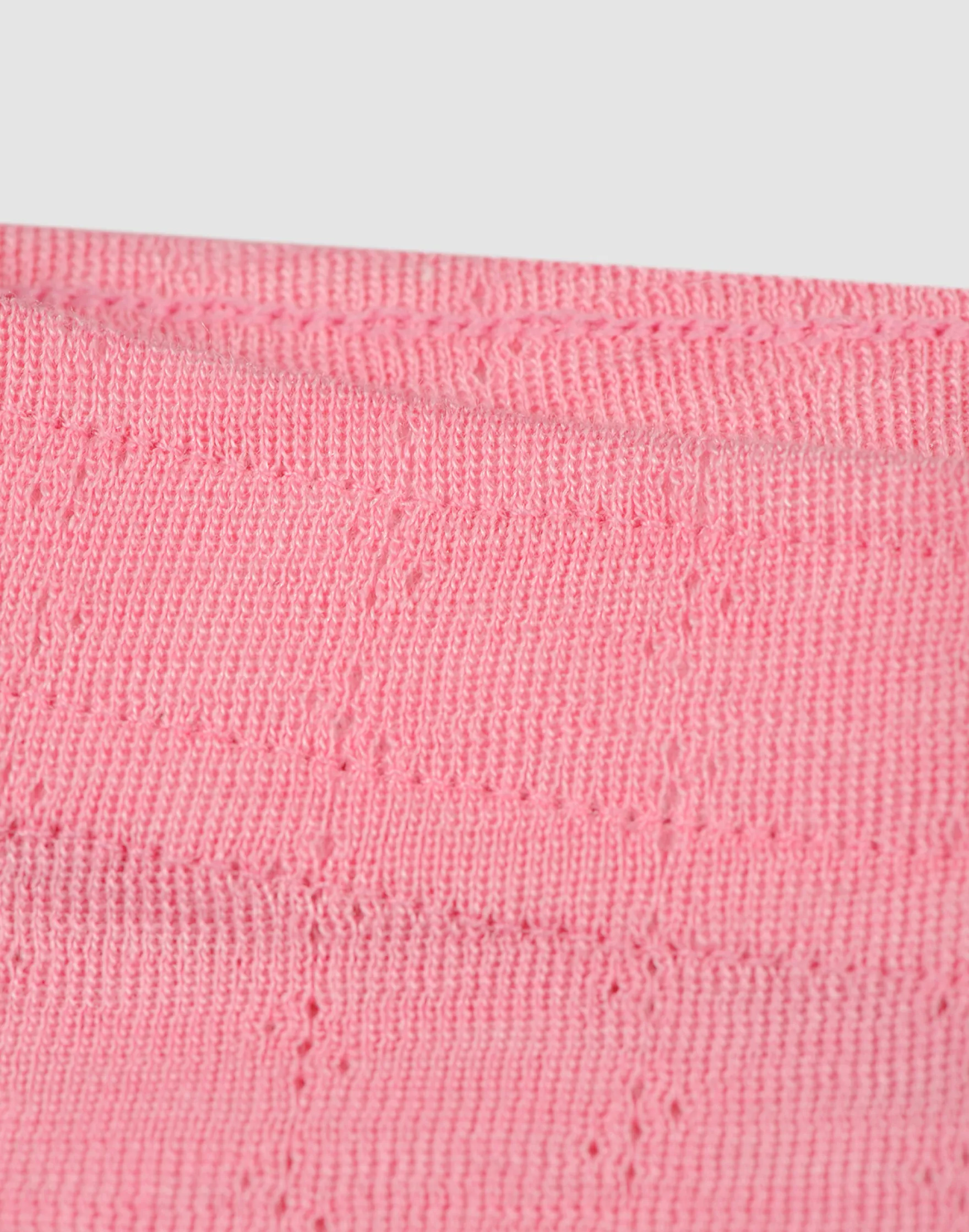 Leggings med hulmønster i merinould/silke til børn