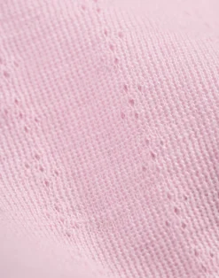 Leggings med hulmønster i merinould/silke til børn