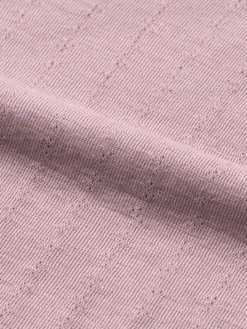 Leggings med hulmønster i merinould/silke til børn