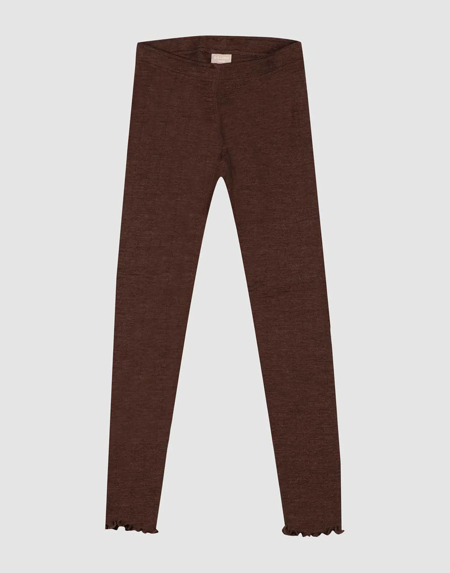 Leggings med hulmønster i merinould/silke til børn