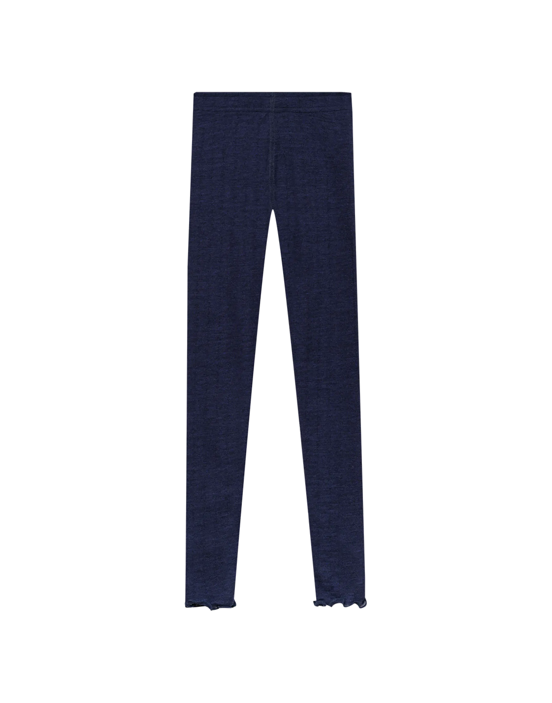 Leggings med hulmønster i merinould/silke til børn