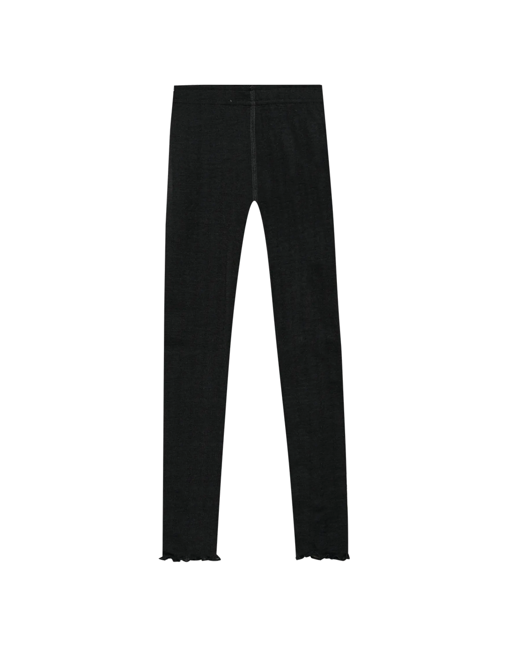 Leggings med hulmønster i merinould/silke til børn