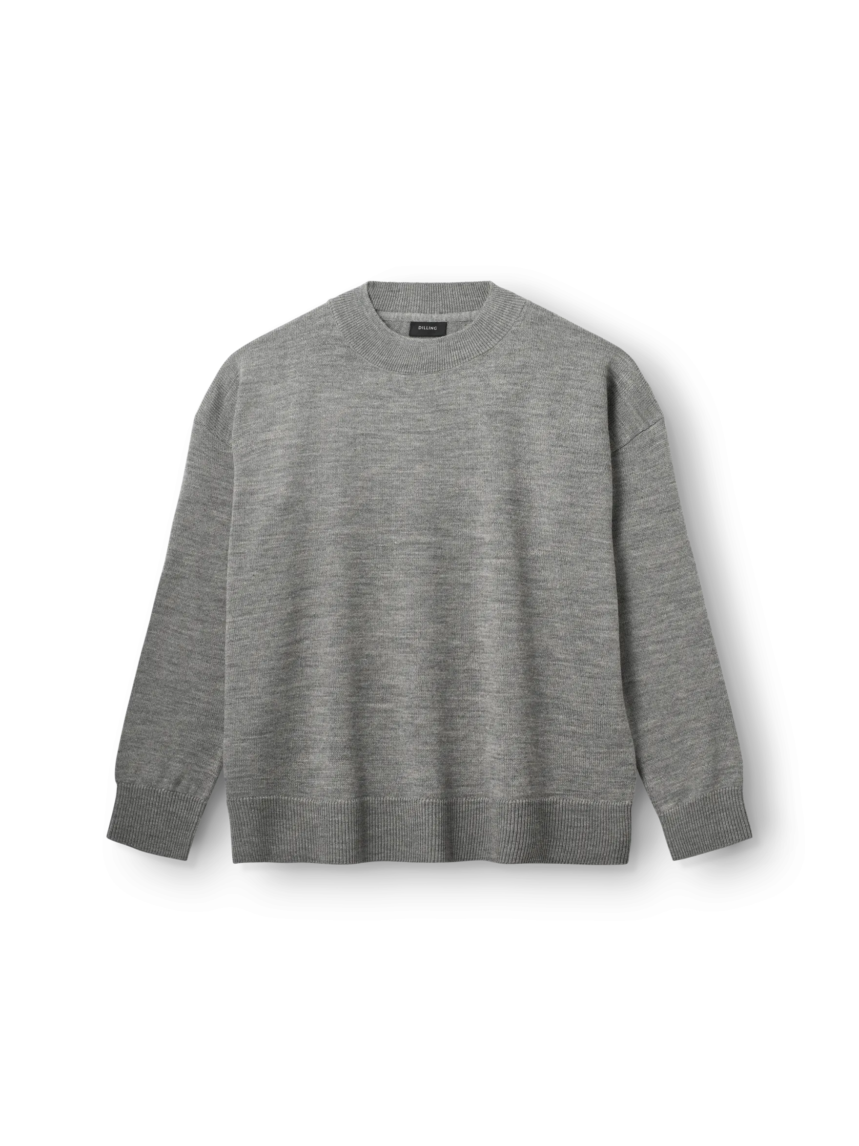 Løstsiddende crew neck i merinould til kvinder