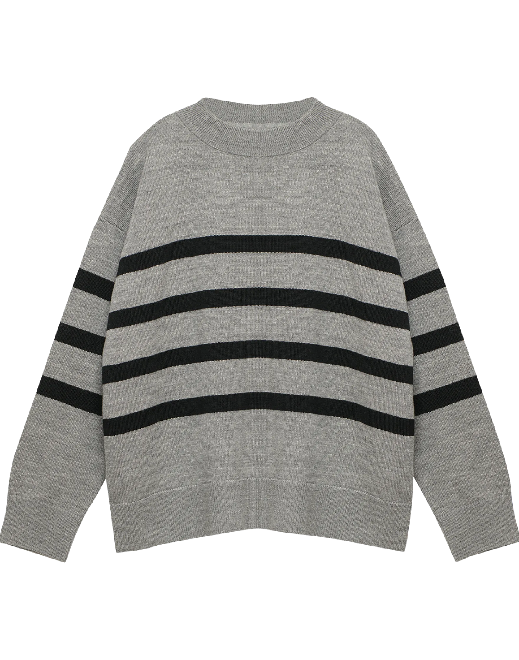 Løstsiddende crew neck i merinould til kvinder