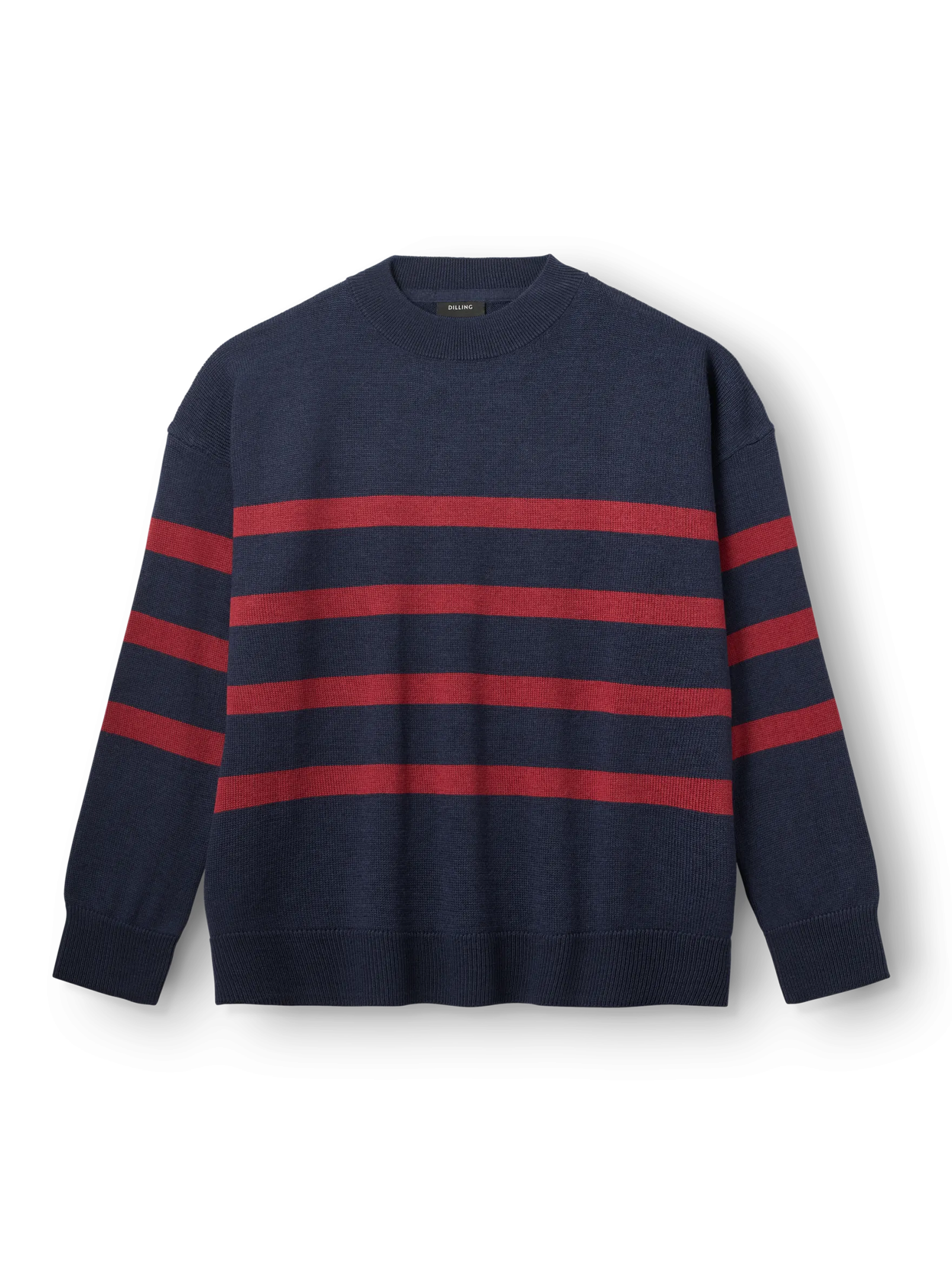 Løstsiddende crew neck i merinould til kvinder
