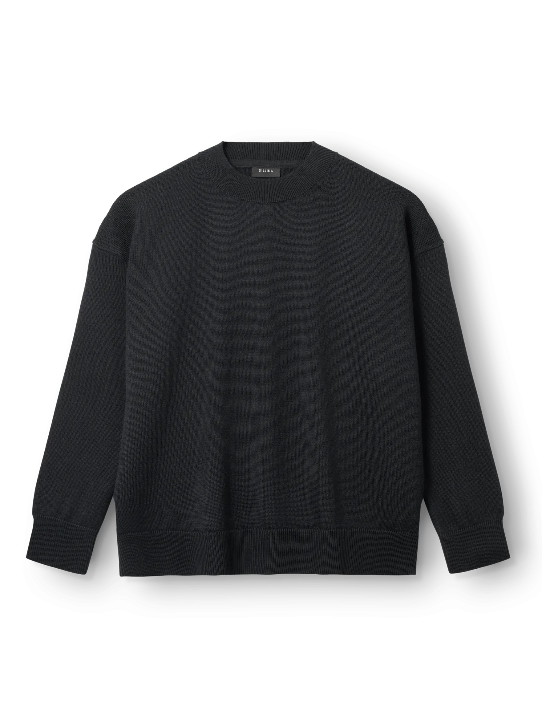 Løstsiddende crew neck i merinould til kvinder