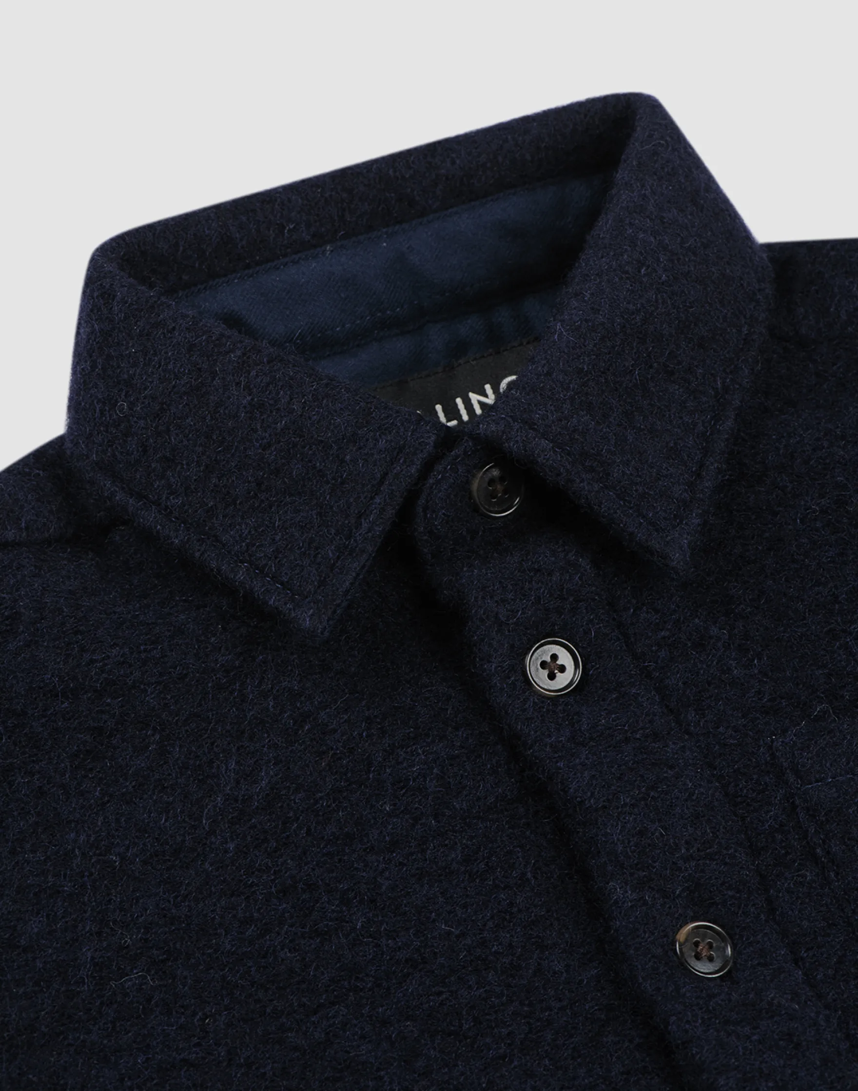 Overshirt i uld/bomuld til børn